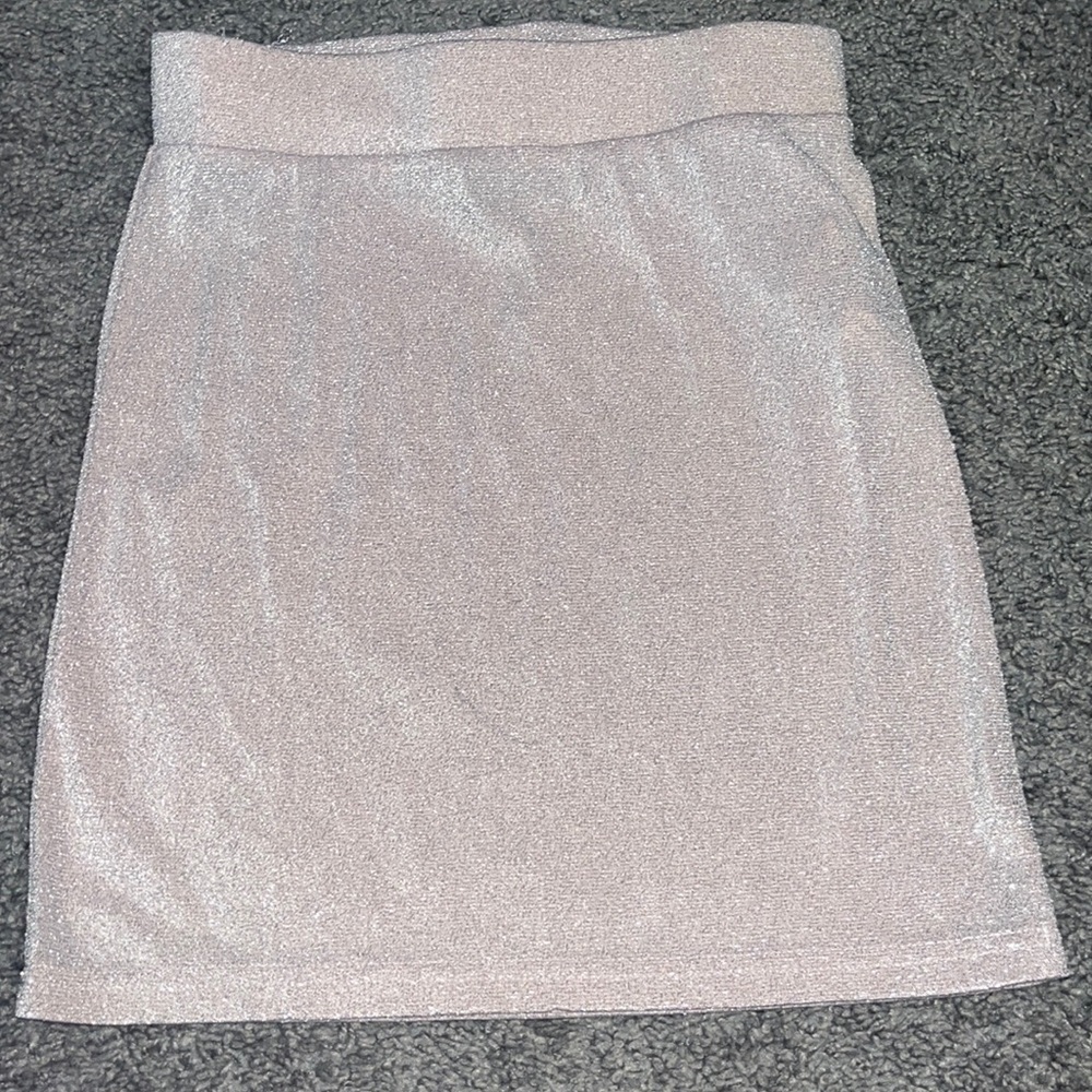 Sparkle pink mini skirt